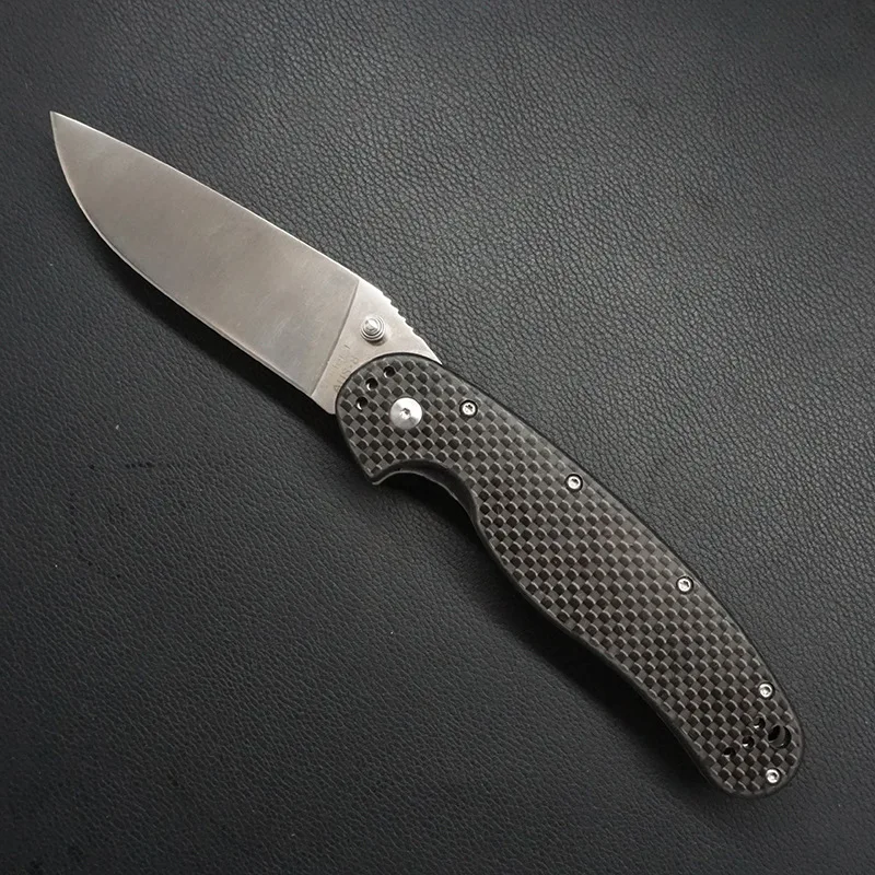 

WT015 Folding Knife AUS-8 Blade Tactical Knives Carbon fiber Handle Survival Camping Hunting Rescue Knives Outdoor EDC Tools OEM