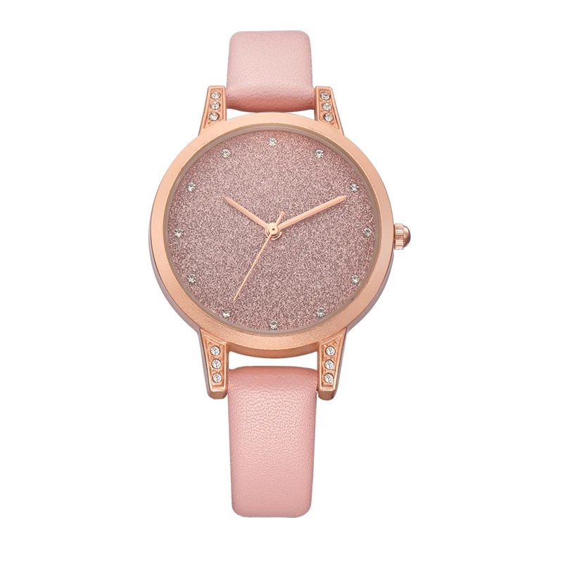 

Fashion REBIRTH Women exquisite Rhinestone Luxury Lady Wristwatches Leather Causal Dress Women Quartz Clocks Bracelet Watches