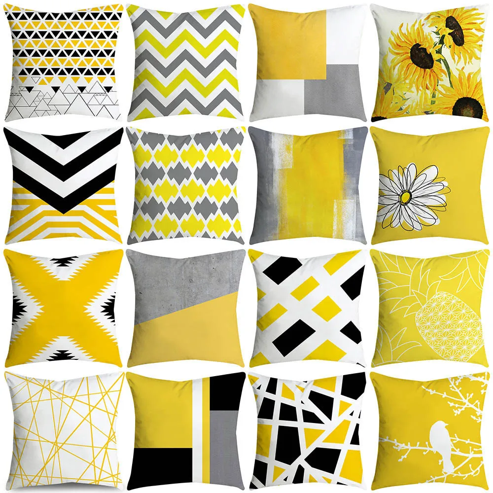 

2019 Geometric Decorative Pillow Cases Eco-Friendly Pillow Home Pillowcase Party Hotel Home Pillowcase Cover 1pc L30219