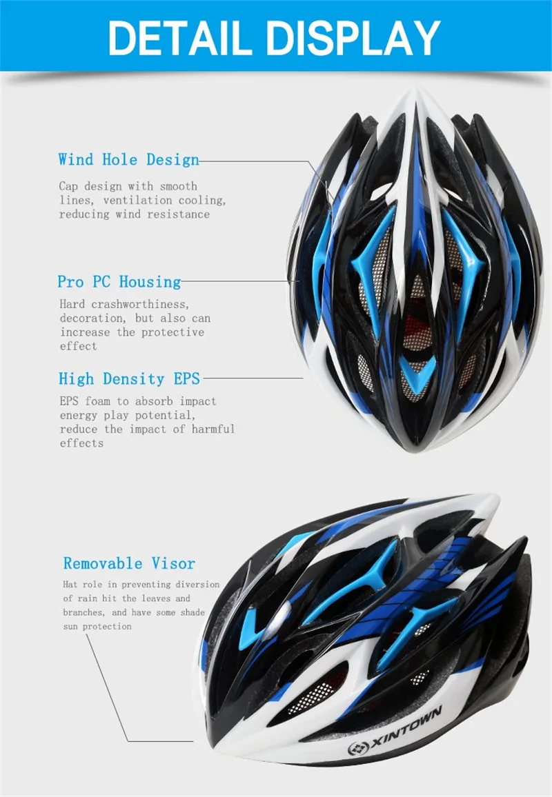XINTOWN велосипедный шлем сверхлегкий интегрально-литой Спортивная безопасность для мужчин и женщин EPS дорога MTB велосипедный шлем велосипед аксессуары