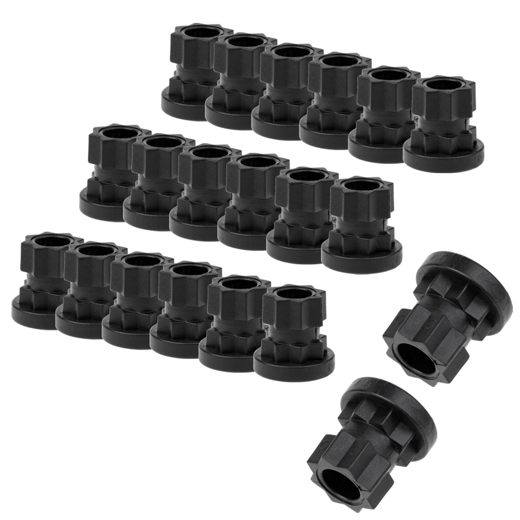 Pack 20 Nylon 22mm/7/8' Ram Post Mount Track Mount Base Replacement for Kayak Boat Fishing Rod Mount