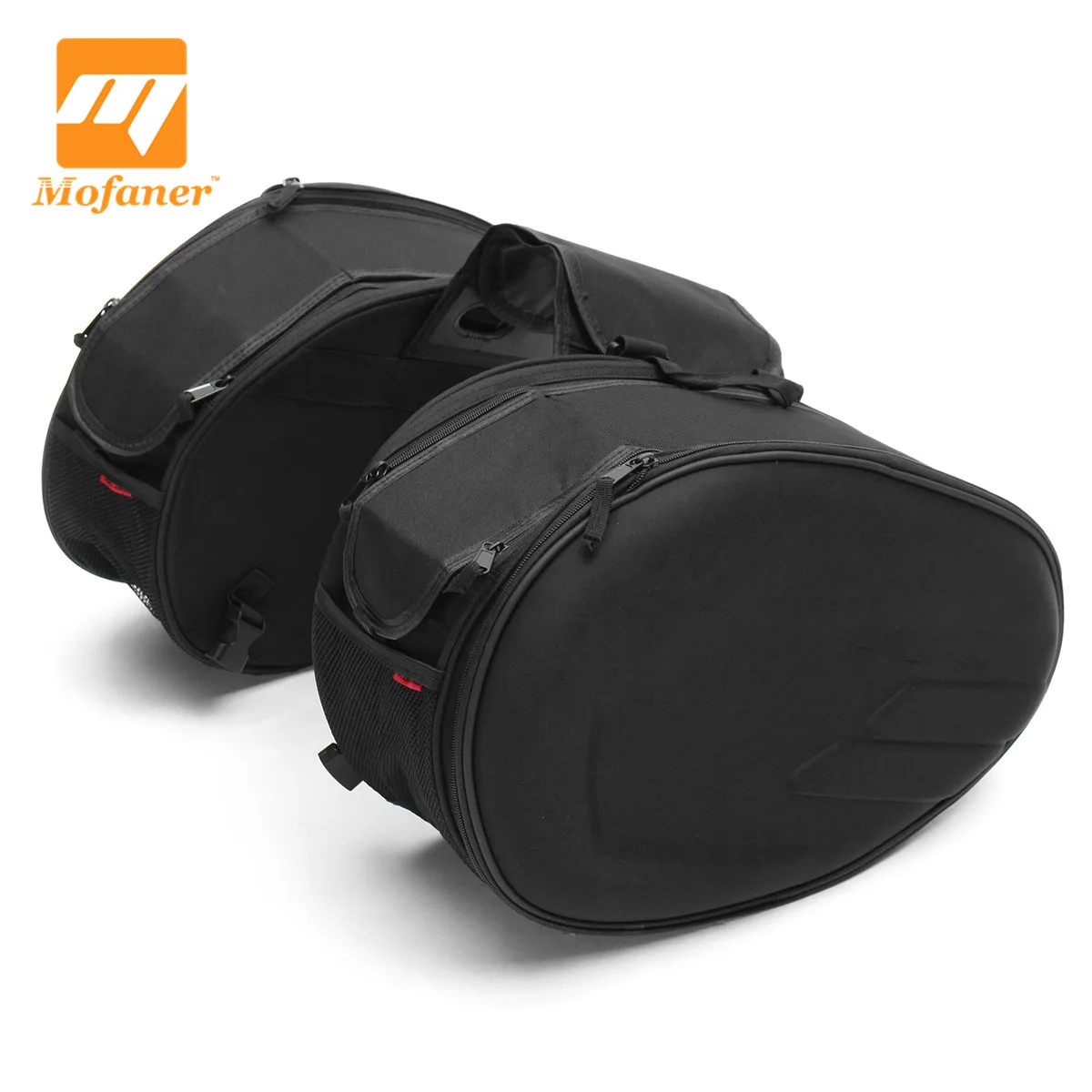 

Mofaner 58L Large Waterproof Motorcycle Saddle bags Capacity Multi-use Expandable Motorcycle Rear Seat Luggage Saddle Bag