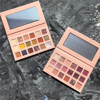 

Brand Waterproof Makeup Palette 18 Color Eyeshadow Palette Shimmer Glitter Matte Eyeshadow Pallete Pigmented Smoky Nude Cosmetic