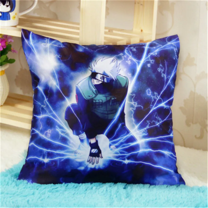 

Anime NARUTO Decorative Pillows Cushions Customized Hatake Kakashi Soft Square Two-Sides Printed Pillow for Christmas Gifts