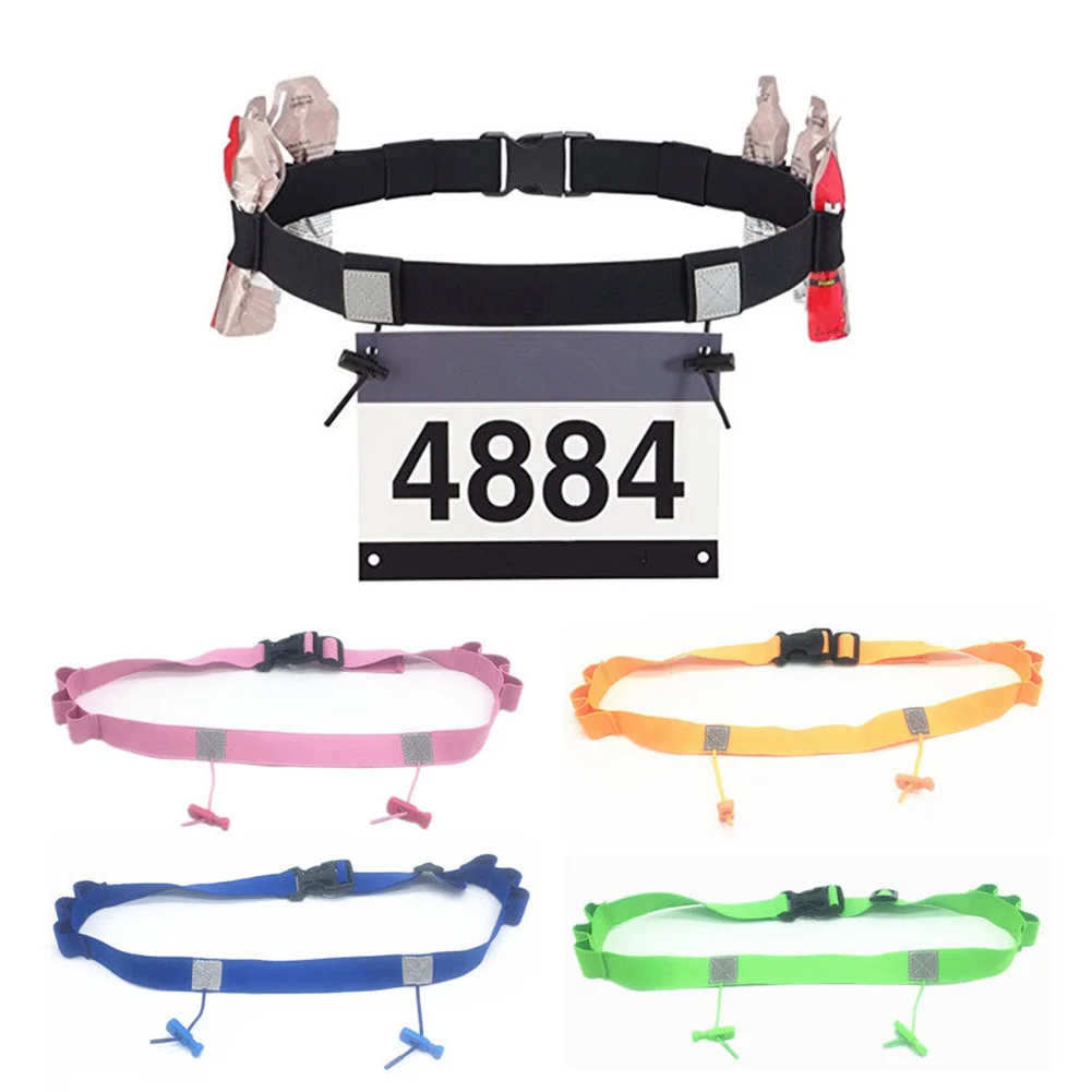 Holder Waist Pack Polyester Outdoor Bib Running Race Unisex Sports Triathlon Number Belt Reflective Motor Cycling Holder Waist Pack Polyester Outdoor Bib Running Race Unisex Sports Triathlon Number Belt Reflective Motor Cycling