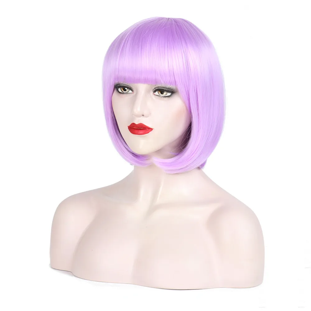 Valenwigs Hair12inch волос Синтетический ломбер блондинка серый 7 цветов Bobo термостойкие
