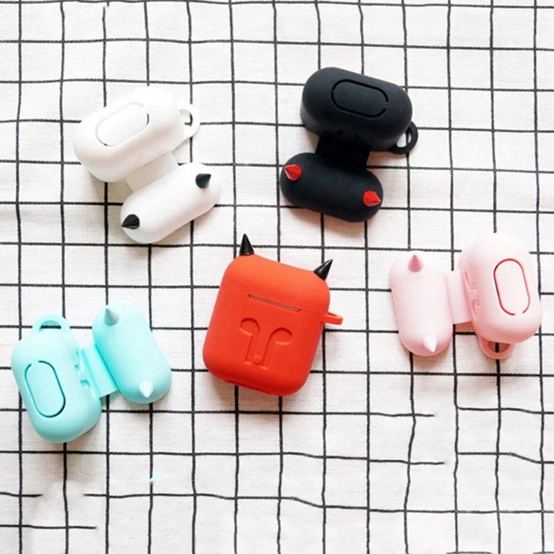 Soft Silicone Case Earphones For Apple Airpods Bluetooth Wireless Earphone Protective Skin Cover Box For Air Pods Ear Pods Bag