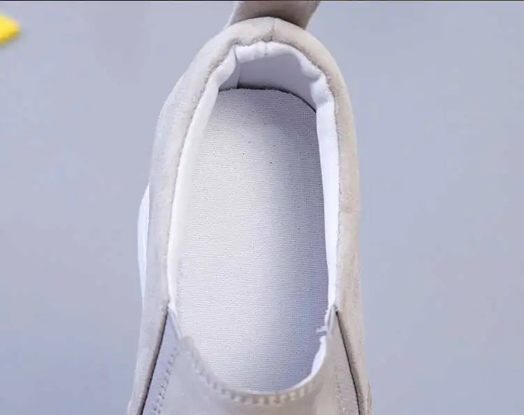 Ankle boots women shoes 2019 new fashion slip-on breathable casual shoes woman wedges solid high heels sneakers women boot (5)