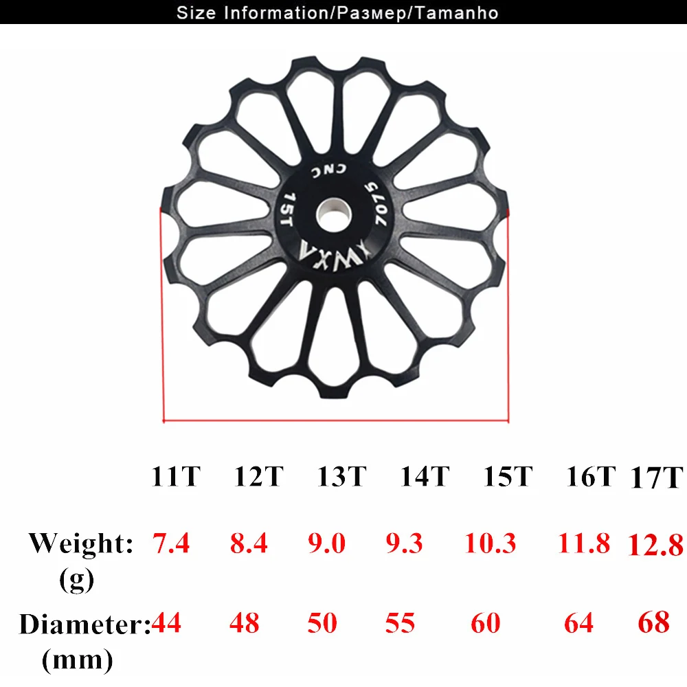 Велосипедный керамический задний переключатель VXM 11T 12T 13T 14T 15T 16T 17T Jockey Wheel Road MTB Guide Bike керамический подшипник части велосипеда