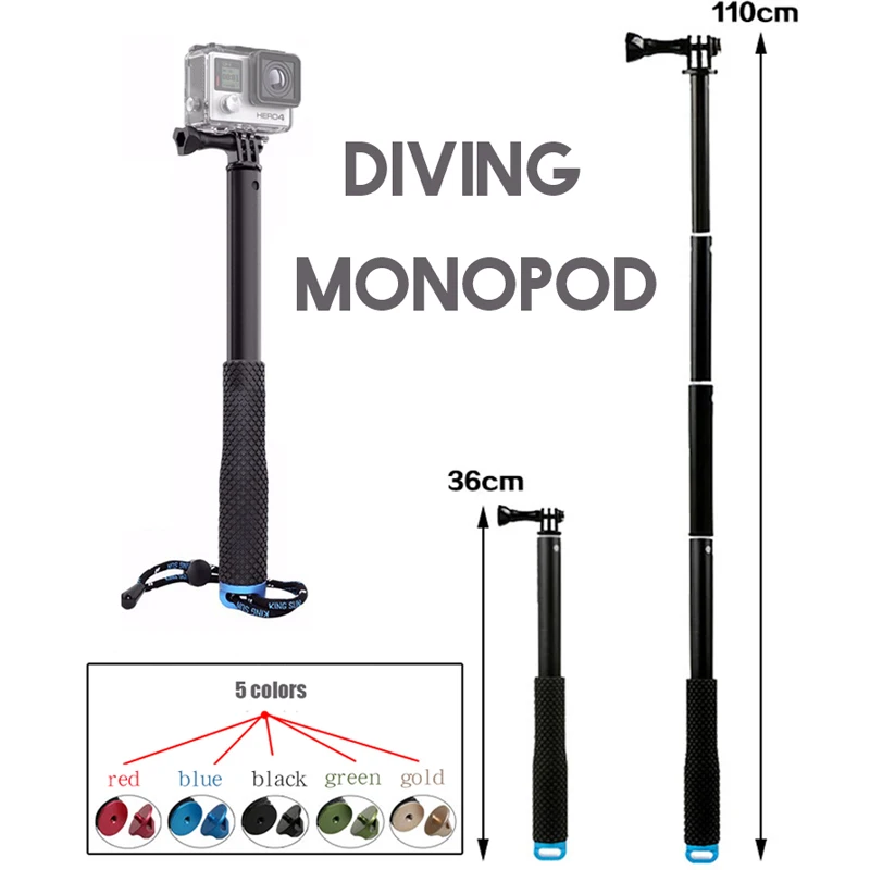 

Extendable handhead gopro monopod mount adapter for gopro HERO7 hero 5 6 7 SJCAM sj4000 sj6000 xiaomi yi action camera accessory