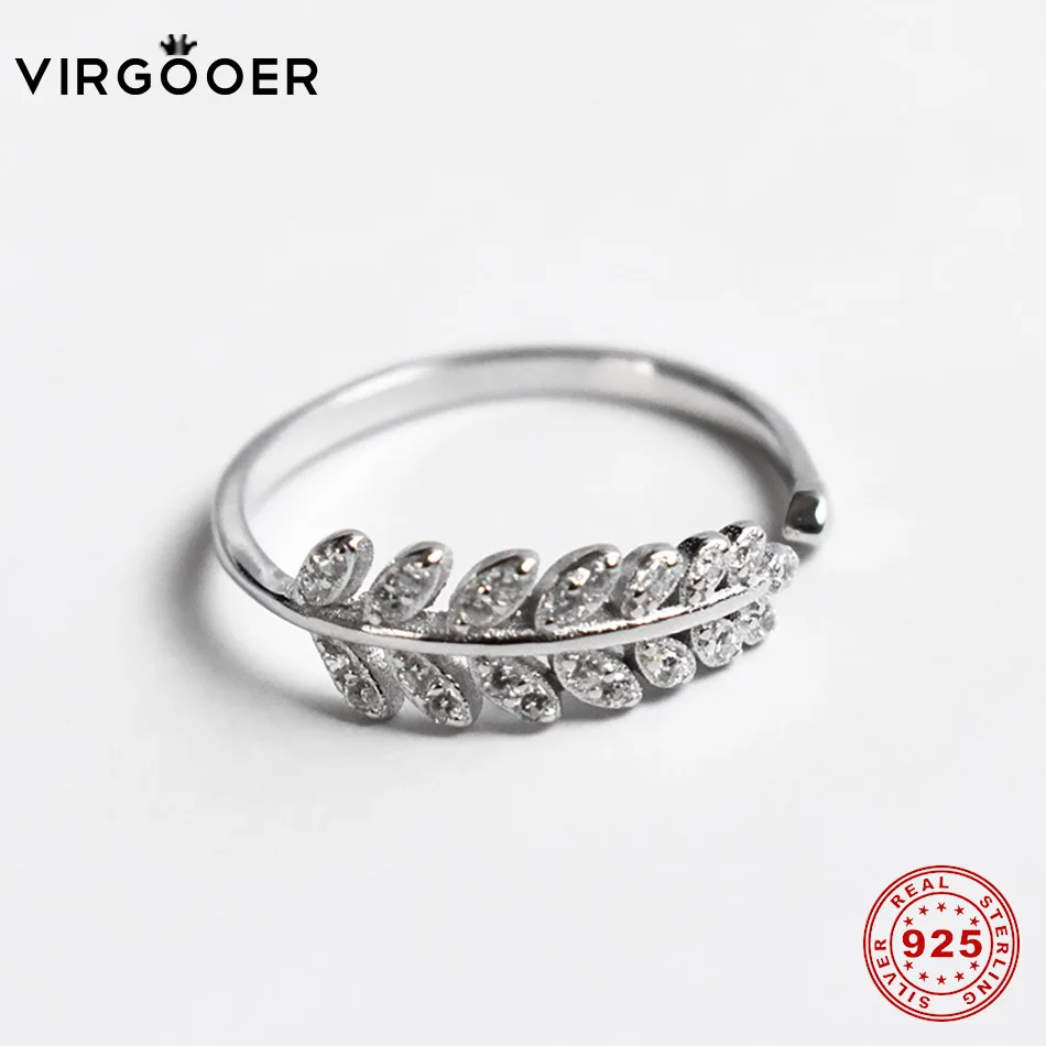 Virgooer 925 серебро Открытое кольцо женские ювелирные изделия мода открытый дизайн в