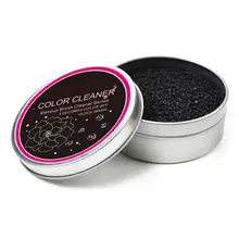 Яркий гламурный 2 шт. активированная углеродная губка очиститель для снятия макияжа Тени для век коробка для кистей порошок чистящие инструменты