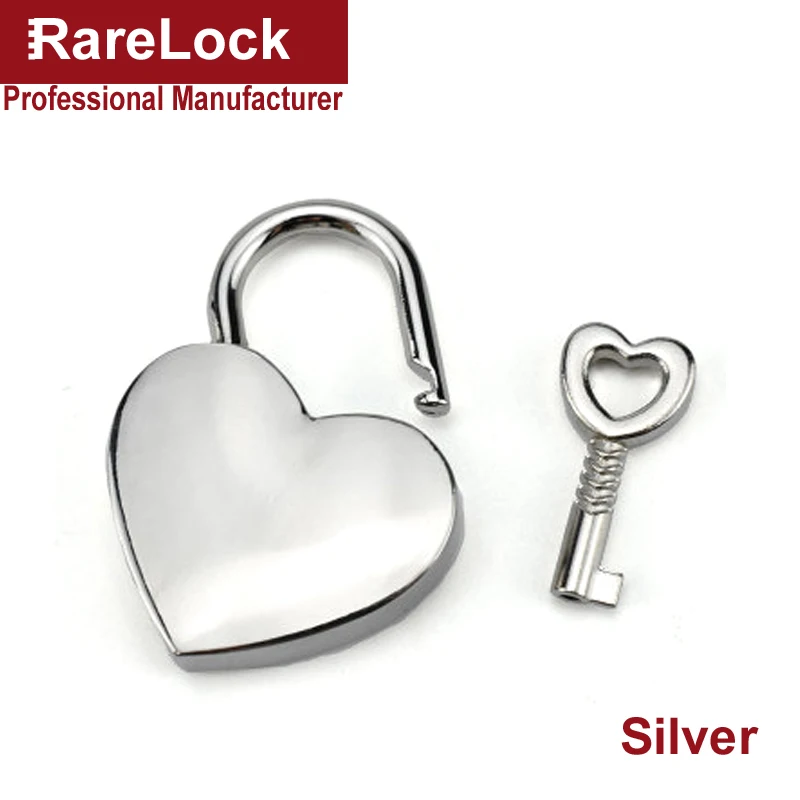 Rarelock любовь медальон замок 3 цвета замок для женщин девушка сумки рюкзак шкатулка DIY MMS510 ii