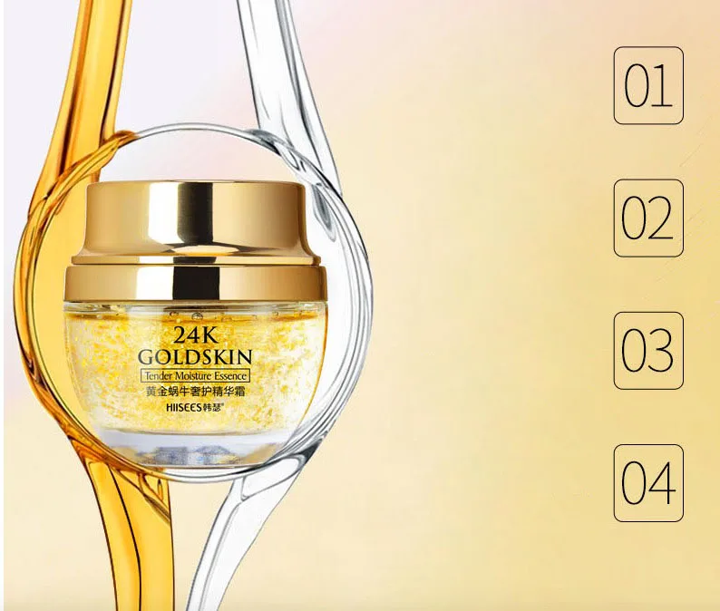 24K Gold Snail Essence крем для лица с пигментом для удаления пигмента, увлажняющий отбеливающий крем против морщин, уход за кожей, дневной крем