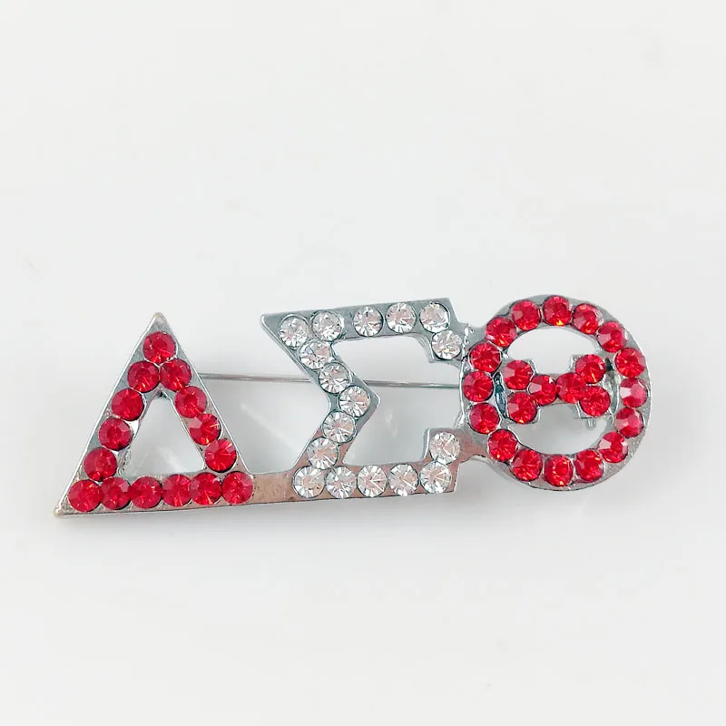 1 шт. Delta Sigma Theta Хрустальная брошь Модный DST lable pin