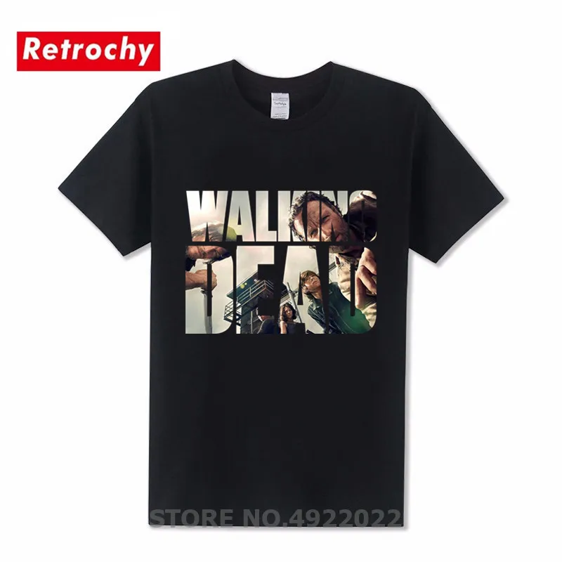 

New Arrive TV Show Skull The Walking Dead TV Show T-shirt Fashion Cncool 2019 Summer T shirt Man Brand Punk Tshirt Fitness Feel