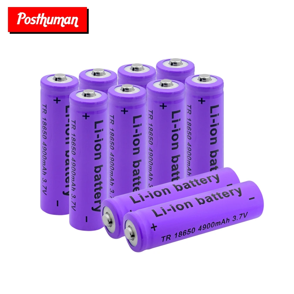 postuman литий-ионный аккумулятор 18650 3,7 V 4900mAh с печатной платой для налобного фонаря фонарь