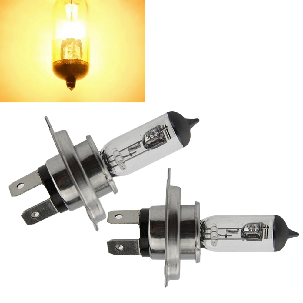

2pcs H7 PX26d 12V 55W 4300K yellow Halogen Light Car Headlight Halogen Bulb12V Canbus White Head Lamp for vw polo land rover