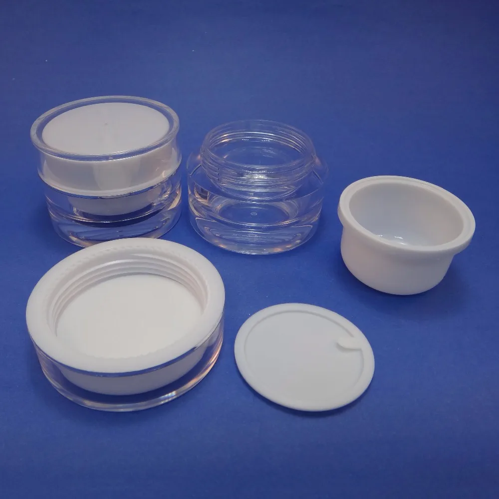

1 pc Acrylic Plastic Clear Jars Pot Make up Cream Cosmetics Lotion Container 30g (AY190(30)=1pc)