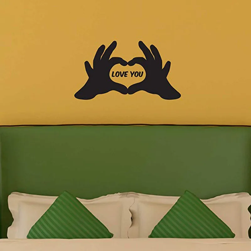 Love Cute Heard Loving Girlfriend Boyfriend Vinyl Removable Wall