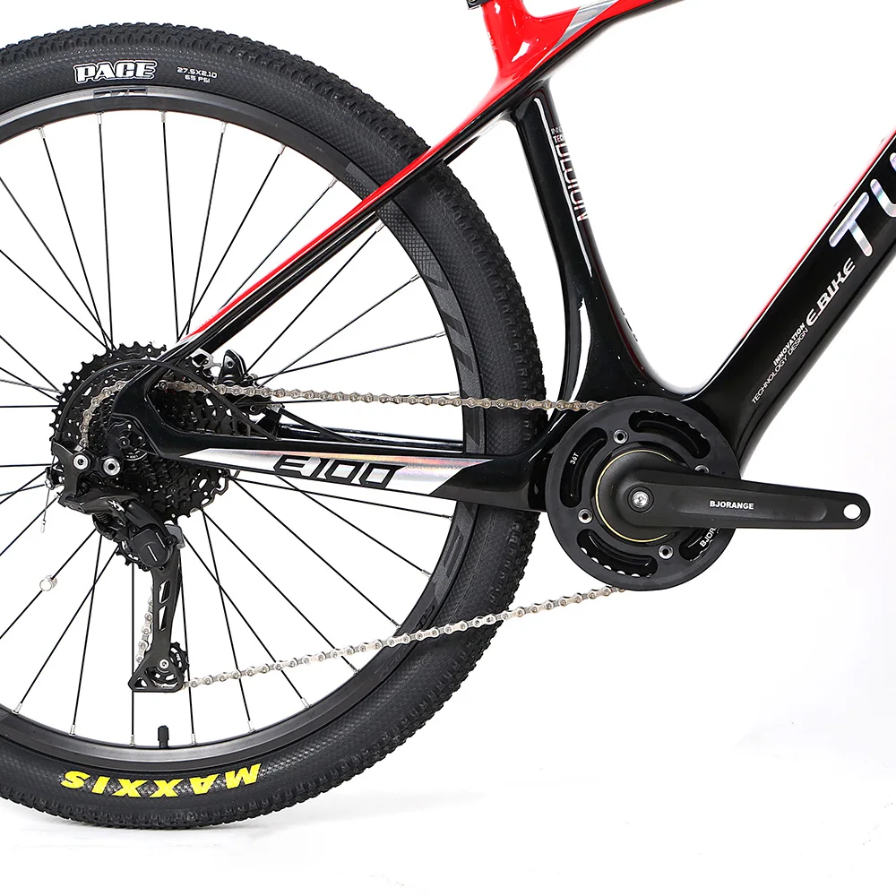 27.5inch carbon fiber Mountain electric bicycle disc brake 27.5*2.1 tires 11 speed electric bicycle E-Bike Power-Assisted