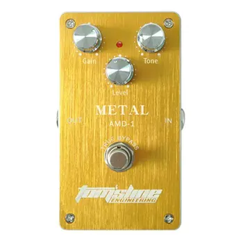 

AROMA AMD-1 Blues Distortion Electric Guitar Effect Pedal True Bypass with Aluminum Alloy Housing Golden