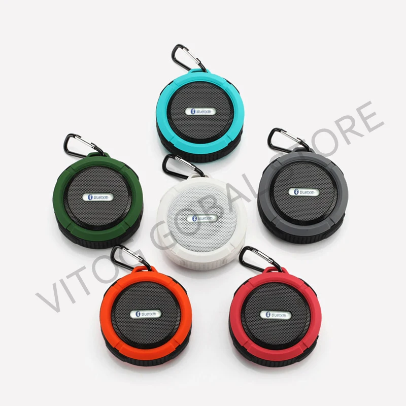 Водонепроницаемая Bluetooth Колонка VITOG C6 портативная беспроводная мини IP65 с