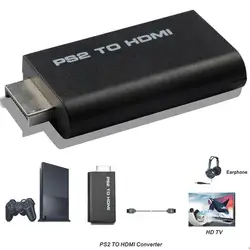 PS2 к HDMI конвертер HD линии аудио адаптер аудио-видео Вход к HDMI с 3,5 мм аудио/видео сигналов Выход кабель для PS2 HDTV Дисплей