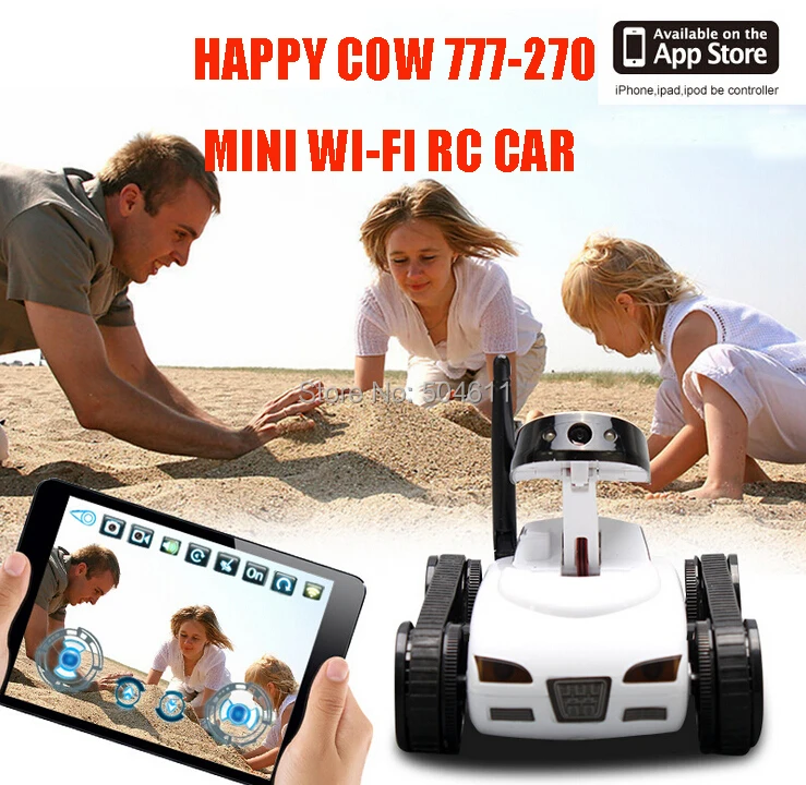 WiFi Mini Spy RC Tank Car 30W Pixel Camera - Compatible with iPhone, iPad, iPod - Happy Cow 777-270 image 6