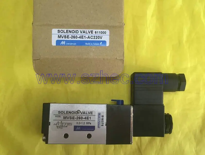 1 pcs Taiwan gold solenoid valve MVSE 260 4E1 MINDMANvalve prints