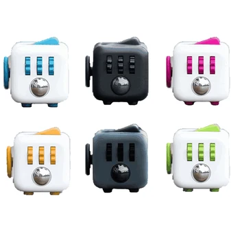 11 colors Magic Fidget Cube a vinyl desk toy 2016 New Fidget Cube anti irritability toy magic cobe Funny Christmas gift stock