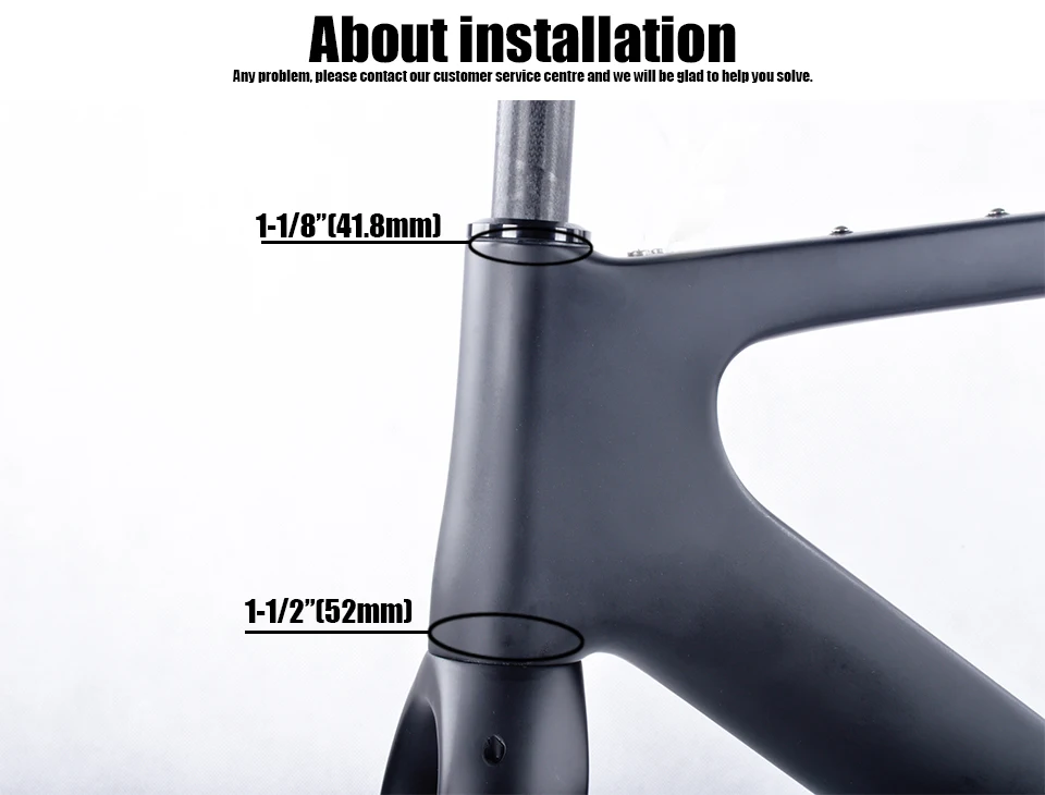 Sale Tideace 2019 Post mount Aero Carbon gravel Bicycle Frame S/M/L Disc Bike Carbon QR or thru axle accpet DIY 17