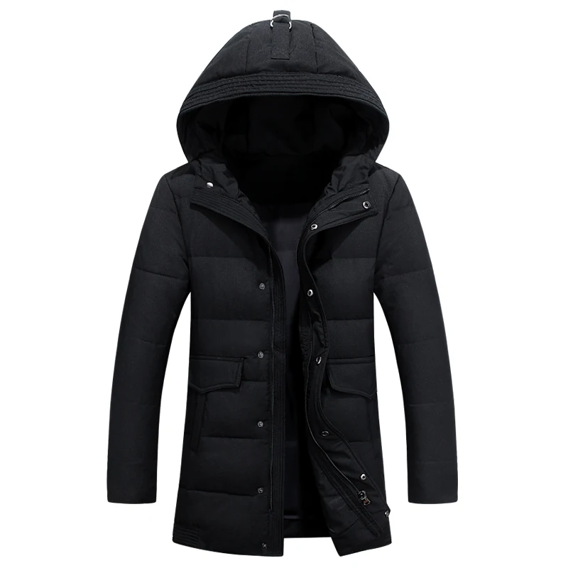 KUYOMENS Men's Down Jacket With Hood Coat 2016 Stylish Winter Jacket