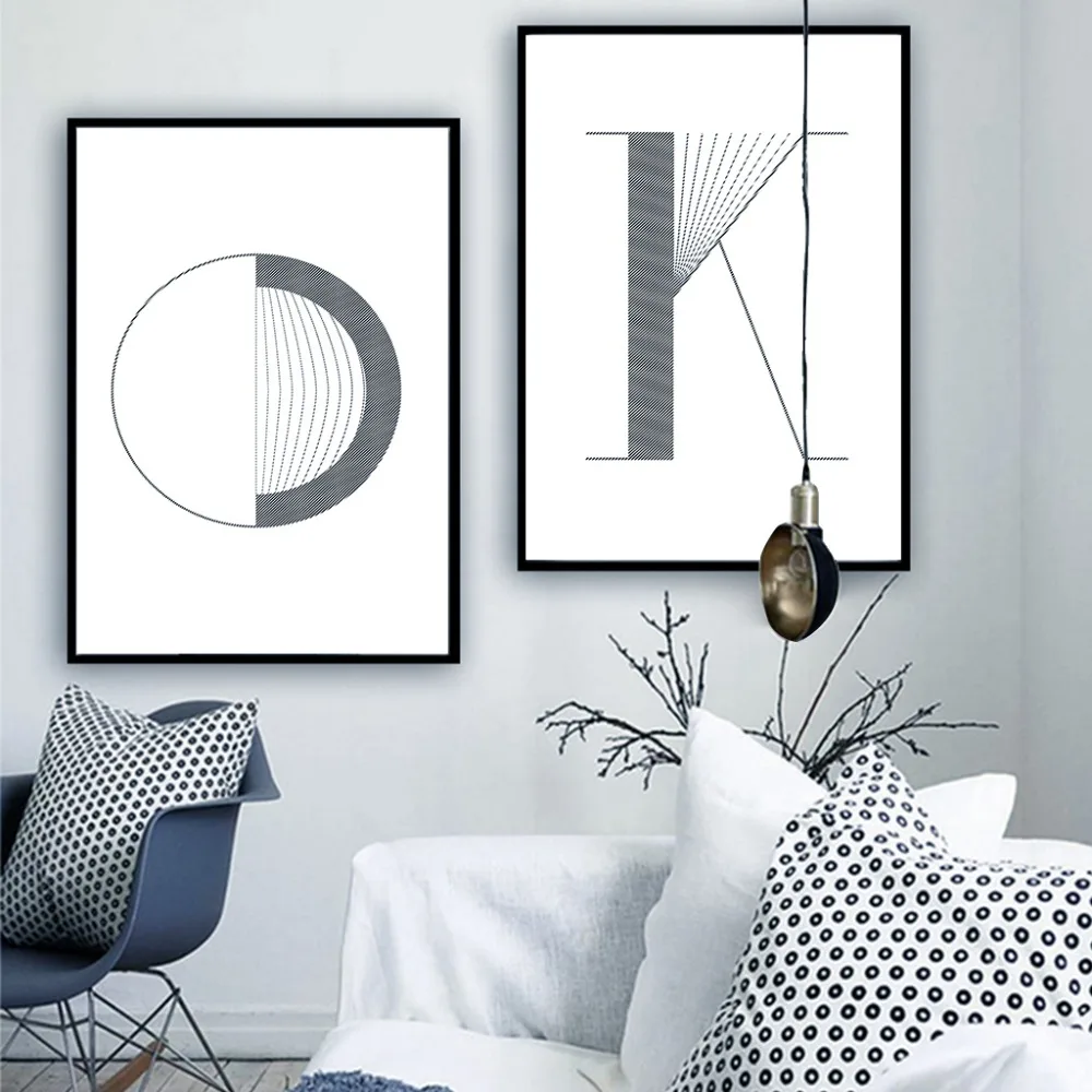 NUOMEGE-Nordic-Posters-and-Prints-Letter-OK-Canvas-Painting-Modern-Wall-Pictures-for-Living-Room-Scandinavian (3)