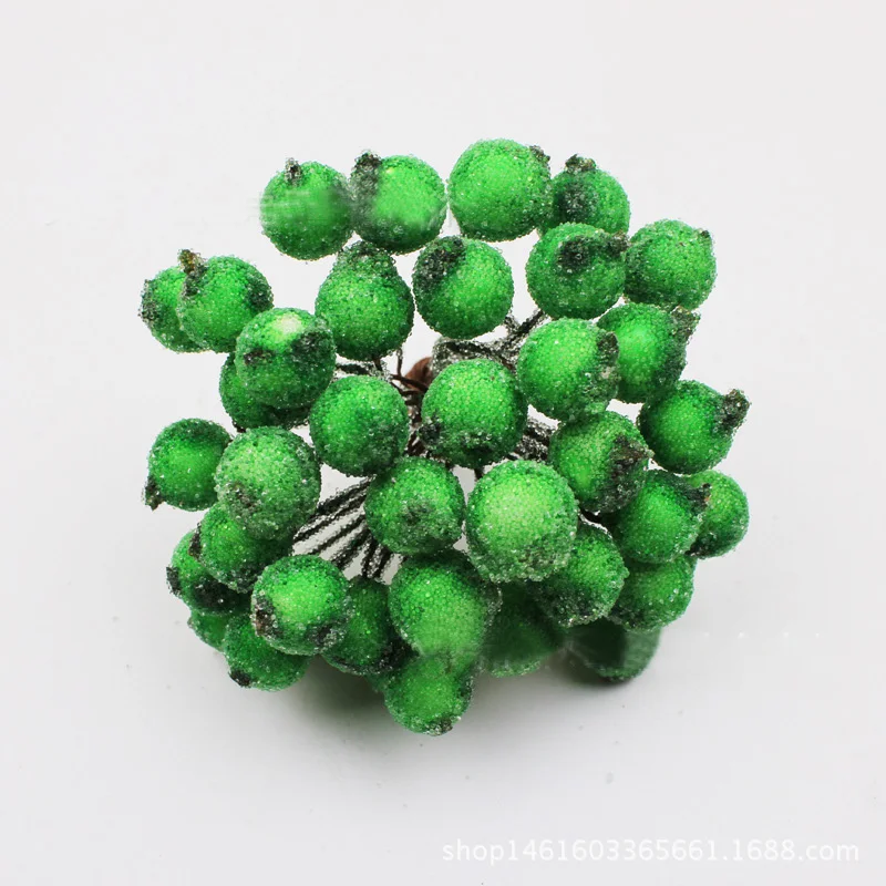 

40pcs Xmas Christmas Frosted Fruit Berry Bead Artificial Flower Home Tree Decor