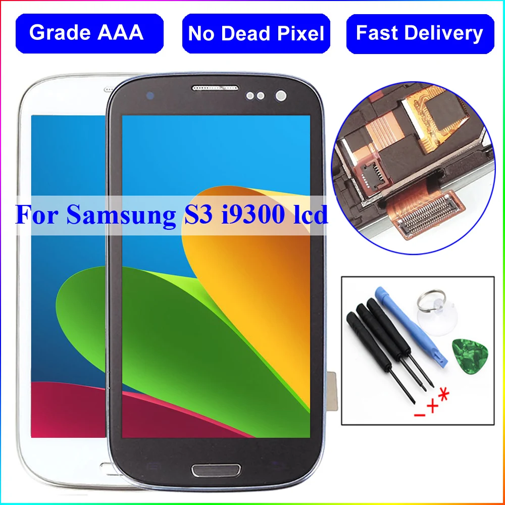 For Samsung S3 Screen For Samsung Galaxy S3 display i9300 lcd Touch