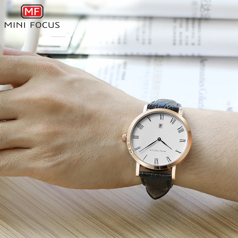 MINIFOCUS Fashion Ultra-thin Men's Wristwatch Quartz Watch Men Waterproof Black Leather Strap Luxury Brand Relogio Masculino MINIFOCUS Fashion Ultra-thin Men's Wristwatch Quartz Watch Men Waterproof Black Leather Strap Luxury Brand Relogio Masculino
