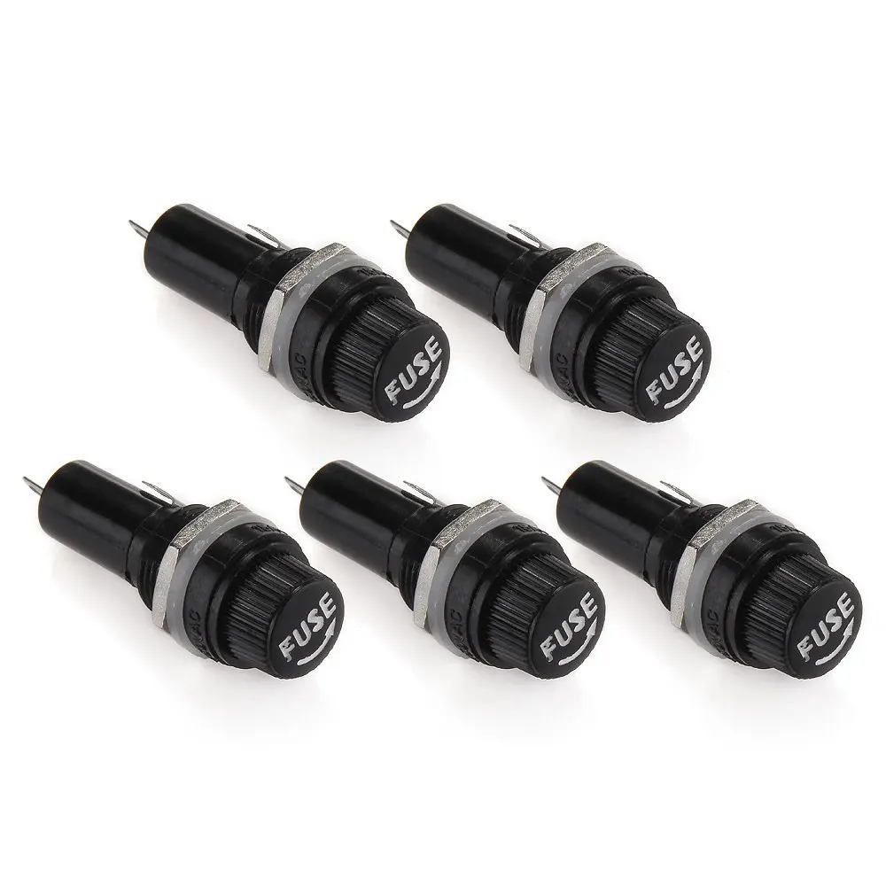 

5 Fuse Holder Plastic Fuses Box for AC 125V Car