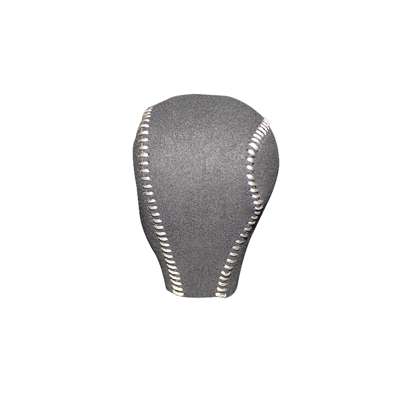 LS AUTO case ppc Nappa Leather shift knob cover For Mazda 2 AT car cover on the gear shift knob Natural leather