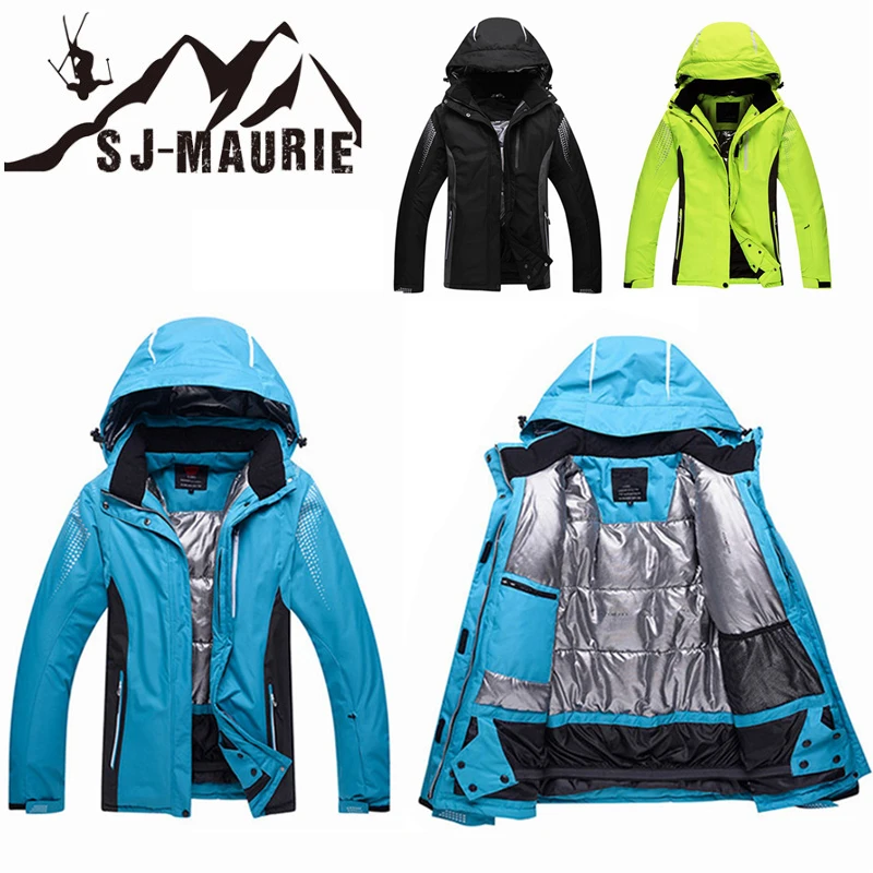 

2018 Stylish Winter Unisex Ski Jacket Waterproof Windproof Breathable Snowboard Jacket Outdoor Sports Coat Super Warm 3 Colors