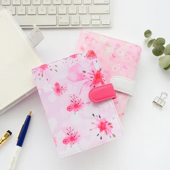 

TUTU flower design school student spiral notebooks stationery fine leather personal binder planner agenda organizer A5 G0007