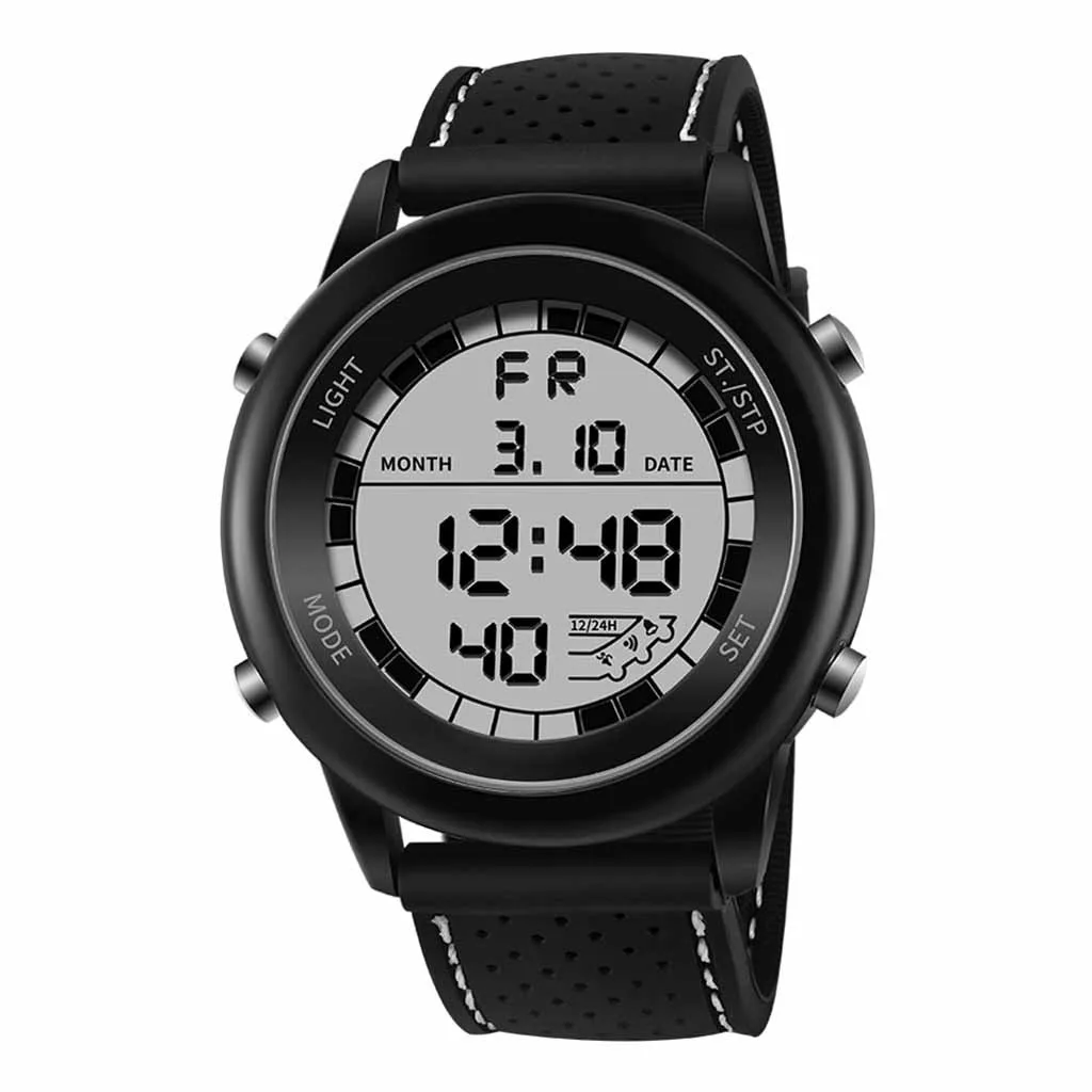 Men Electronic Wrist Watches Waterproof Dual Display Analog Digital LED sport watch Electronic digital Watch gifts Men's wrist