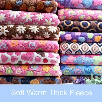 

Blanket Soft Flannel Fabric Double Faced 160cm*45cm Fleece Soft Warm Baby Plush Bedsheet Cloth Sofa Cover Fabric