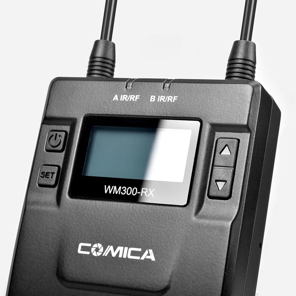 COMICA CVM WM300 металлический UHF Беспроводной моно/стерео Lavalier интервью встроенный