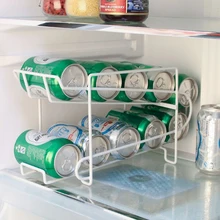 HIPSTEEN Zip-top может пиво Кола двухъярусная подставка стойка Железный держатель для хранения для экономии пространства белый
