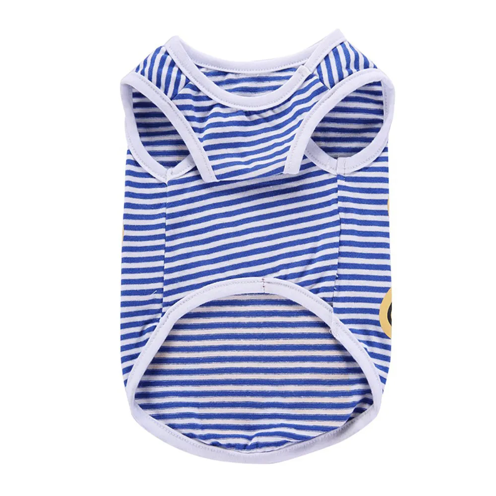 2018 NEW CUTE Dog Vest Pet Dog Blue Striped Sunflowers Vest Dog Cat