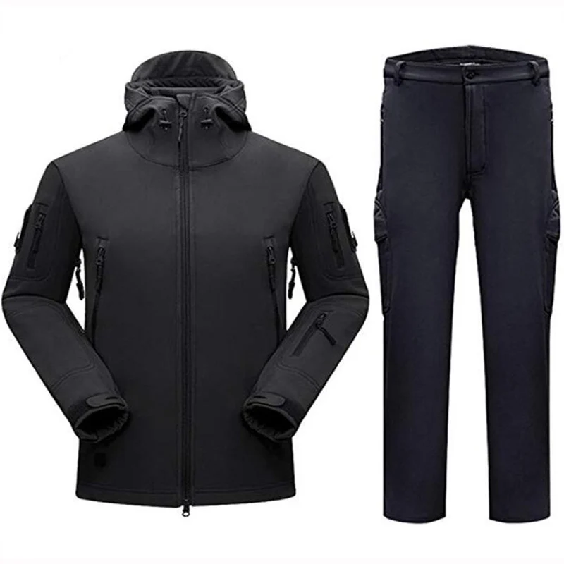 Sharkskin TAD тактическая куртка мужская камуфляжная охотничья одежда для спорта на открытом воздухе кемпинга походные Костюмы Военная Униформа куртка+ брюки