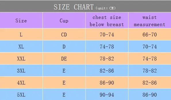 L TO 5XL