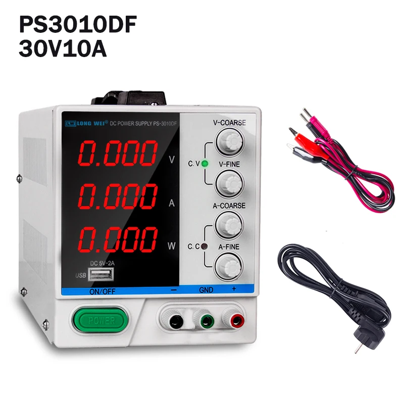 

Repair Tool DC Power Supply 30V10A LED Digital Regulators Lab Adjustable Power Source Switching Voltage Switchmode LWPS3010DF