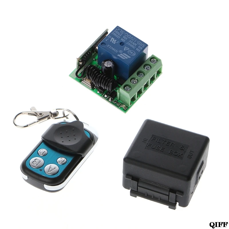 

Drop Ship&Wholesale 433Mhz Universal Wireless Remote Control Switch DC 12V 10A 1CH Relay Receiver Module APR28